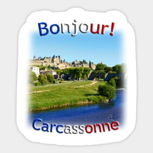 Carcassonne Castle scene Sticker